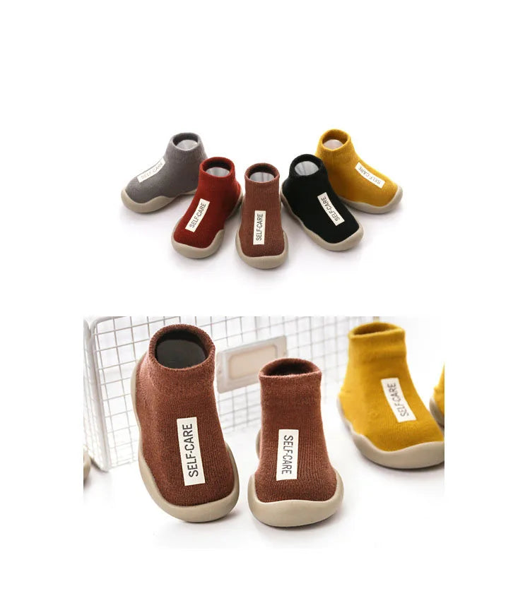 Baby Toddler First Walkers Soft Rubber Shoes