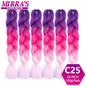 24 Inch Jumbo Braiding Hair Extensions Synthetic Ombre