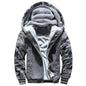 Men's Camouflage Winter Jacket Fleece Long Sleeve Coat