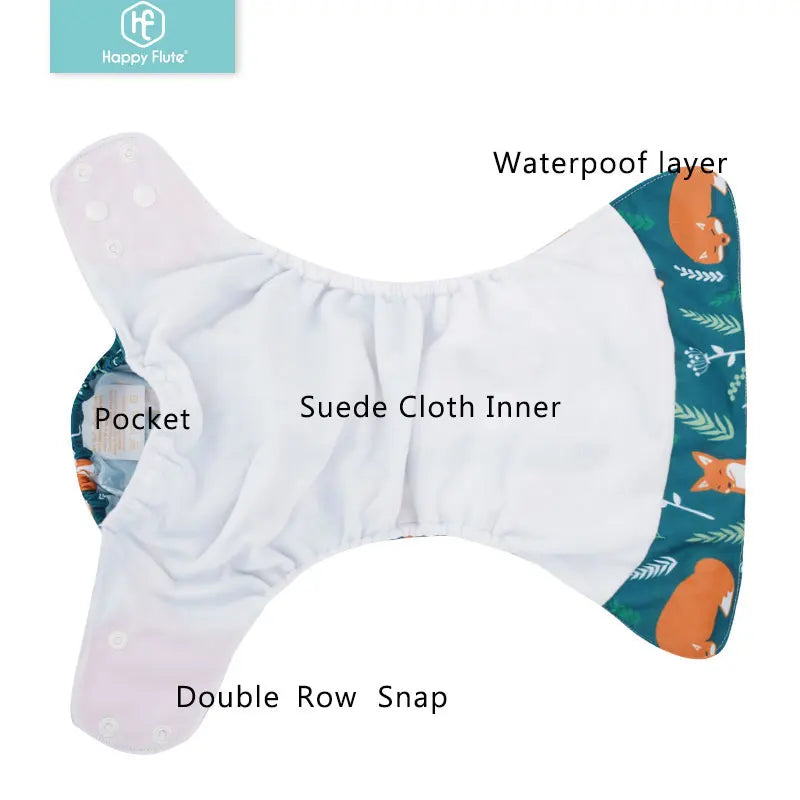 Happyflute Eco-Friendly Cloth Diaper Set for Babies