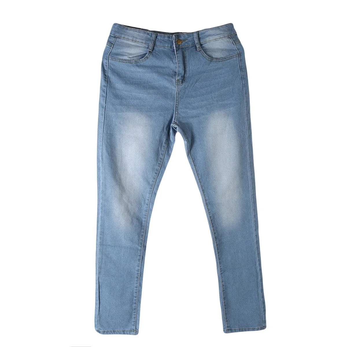 High Waist Denim Skinny Jeans for Women