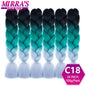 24 Inch Jumbo Braiding Hair Extensions Synthetic Ombre