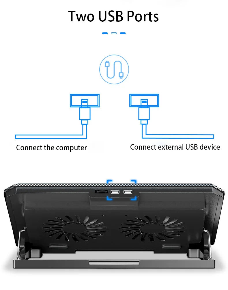 USB Laptop Cooling Pad – 12–16 Inch