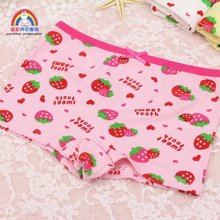 Girls Cartoon Cotton Underwear Briefs Size 2T-10T