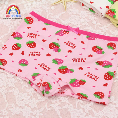Girls Cartoon Cotton Underwear Briefs Size 2T-10T