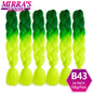 24 Inch Jumbo Braiding Hair Extensions Synthetic Ombre