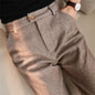 Woolen Harem Pencil Pants High Waisted Casual Trousers