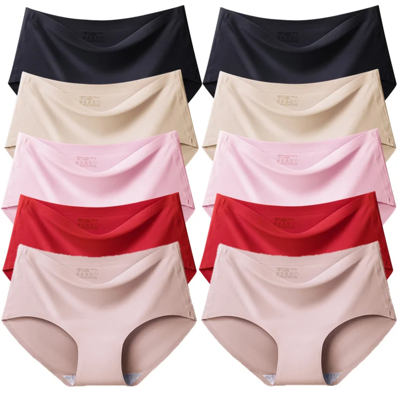 TrowBridge Women's Plus Size Silk Satin Seamless Briefs