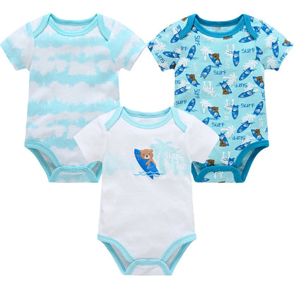Kavkas Baby Boy Cotton Bodysuit Summer Overalls