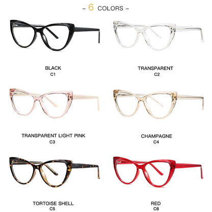 Cat Eye Plastic Glasses Frame for Women