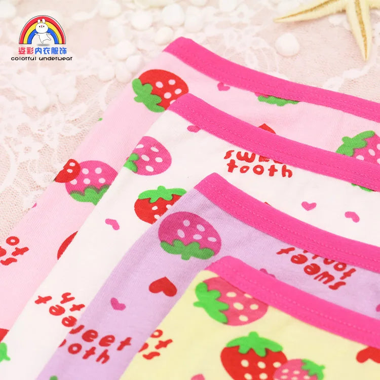 Girls Cartoon Cotton Underwear Briefs Size 2T-10T