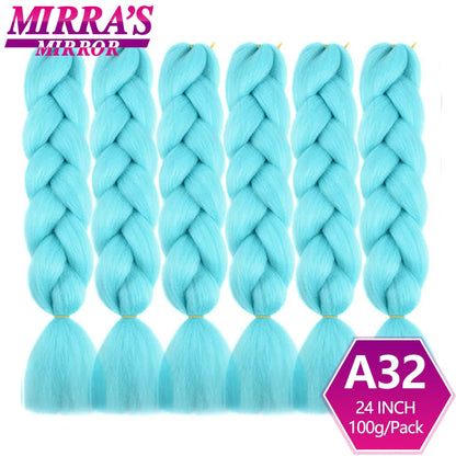 24 Inch Jumbo Braiding Hair Extensions Synthetic Ombre