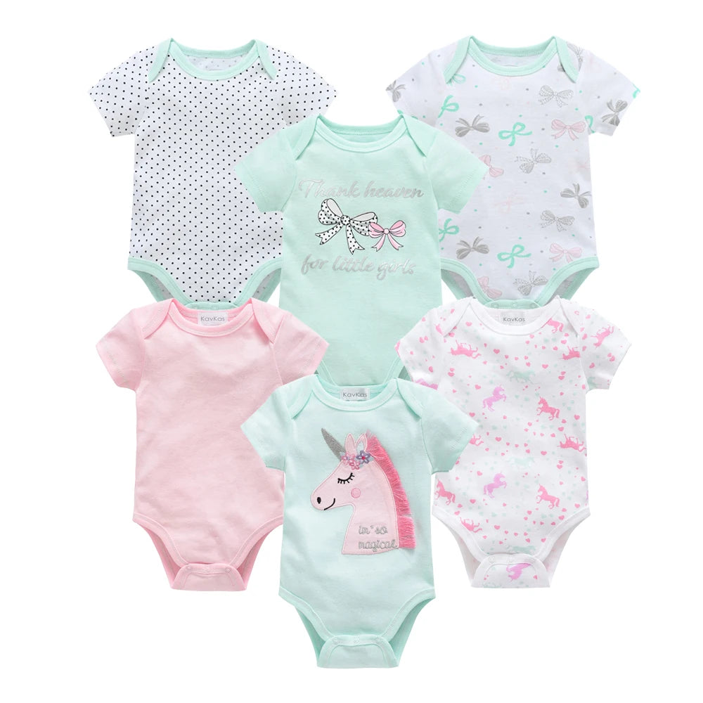 Kavkas Baby Boy Cotton Bodysuit Summer Overalls
