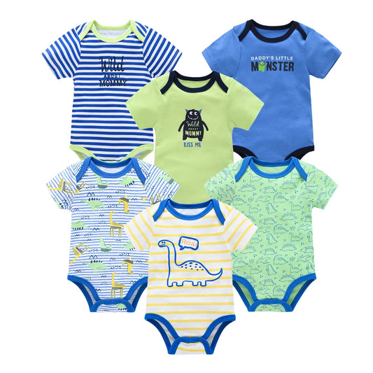 Kavkas Baby Boy Cotton Bodysuit Summer Overalls