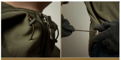 Military Shark Skin Soft Shell Jacket Men Tactical Waterproof