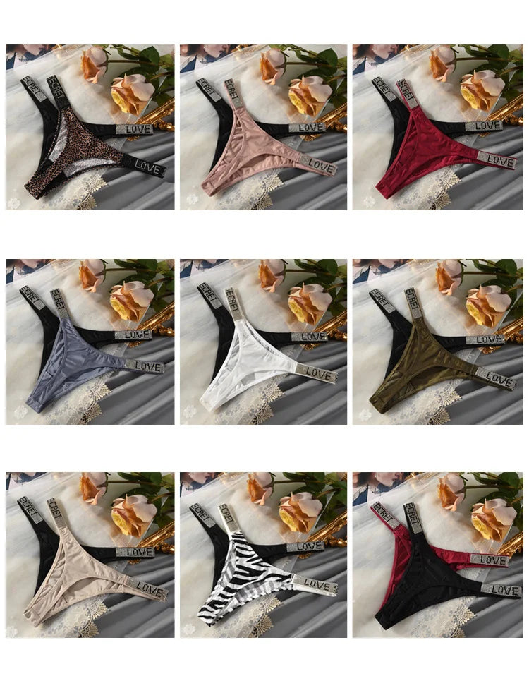 Low Waist G-String Panties for Women in Polyester