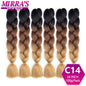 24 Inch Jumbo Braiding Hair Extensions Synthetic Ombre