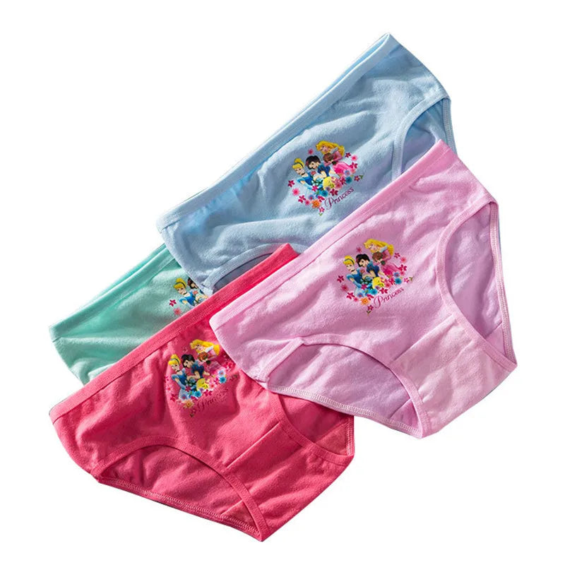 Girls Cartoon Cotton Underwear Briefs Size 2T-10T