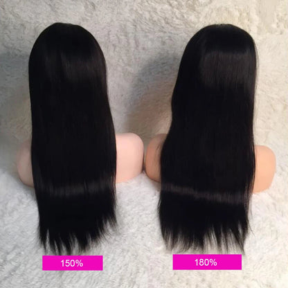 HD Lace Front Straight Human Hair Wig Transparent Lace