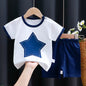 Kids Cotton Cartoon T-Shirt and Shorts Set