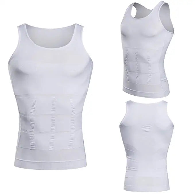 Men's Slimming Vest Body Shaper Corset in Nylon Elastane