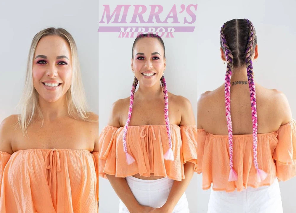 24 Inch Jumbo Braiding Hair Extensions Synthetic Ombre