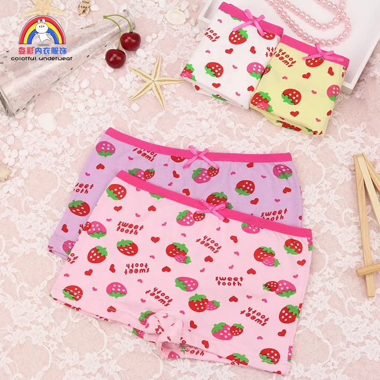Girls Cartoon Cotton Underwear Briefs Size 2T-10T