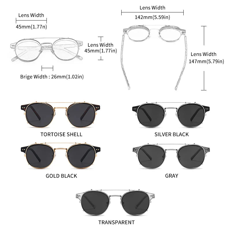 GCV Double Layer Polarized Acetate Sunglasses