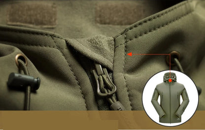 Military Shark Skin Soft Shell Jacket Men Tactical Waterproof