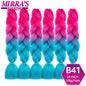 24 Inch Jumbo Braiding Hair Extensions Synthetic Ombre
