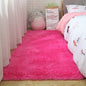 Pink Fluffy Polyester Carpet for Children's Room