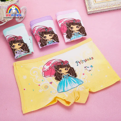 Girls Cartoon Cotton Underwear Briefs Size 2T-10T