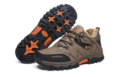 Men's Waterproof Leather Snow Boots Size 39-47