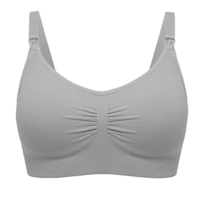 Plus Size Nursing Bra Seamless Breathable Nylon