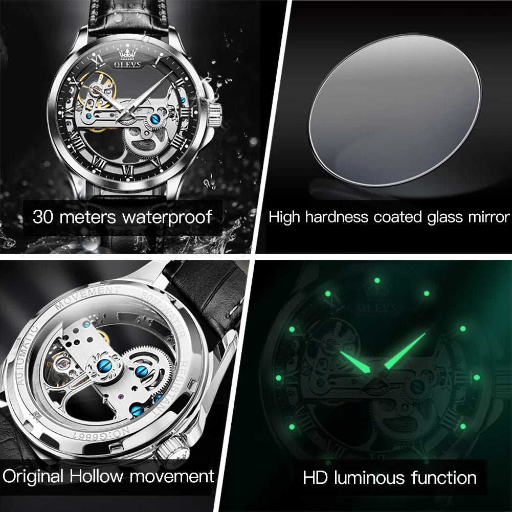 OLEVS Automatic Mechanical Waterproof Men's Watch
