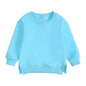 Kids Hooded Sweatshirt Cotton Solid Top for Girls