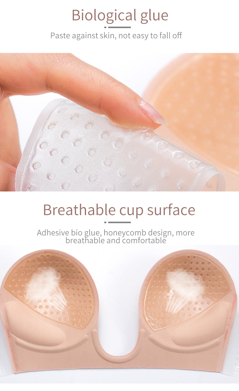 Invisible Push Up Strapless Silicone Bra