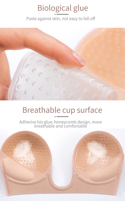 Invisible Push Up Strapless Silicone Bra