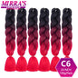 24 Inch Jumbo Braiding Hair Extensions Synthetic Ombre