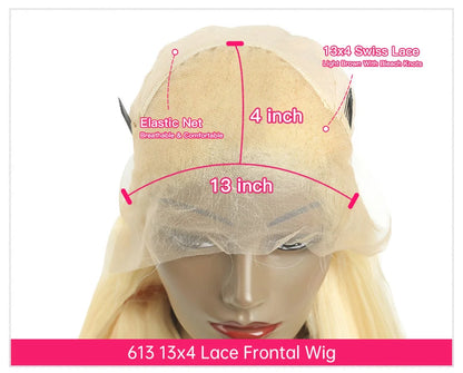 360 Lace Frontal Wig Honey Blonde Body Wave Human Hair