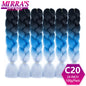 24 Inch Jumbo Braiding Hair Extensions Synthetic Ombre