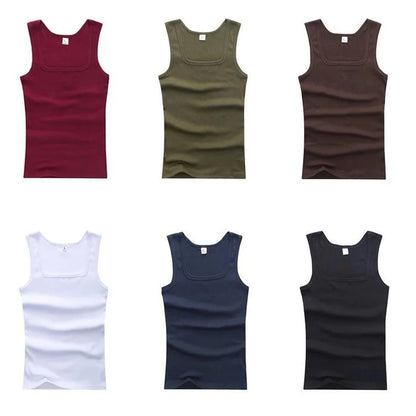 Plus Size Men Tank Tops Sleeveless Cotton Blend Vests