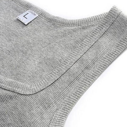 Plus Size Men Tank Tops Sleeveless Cotton Blend Vests