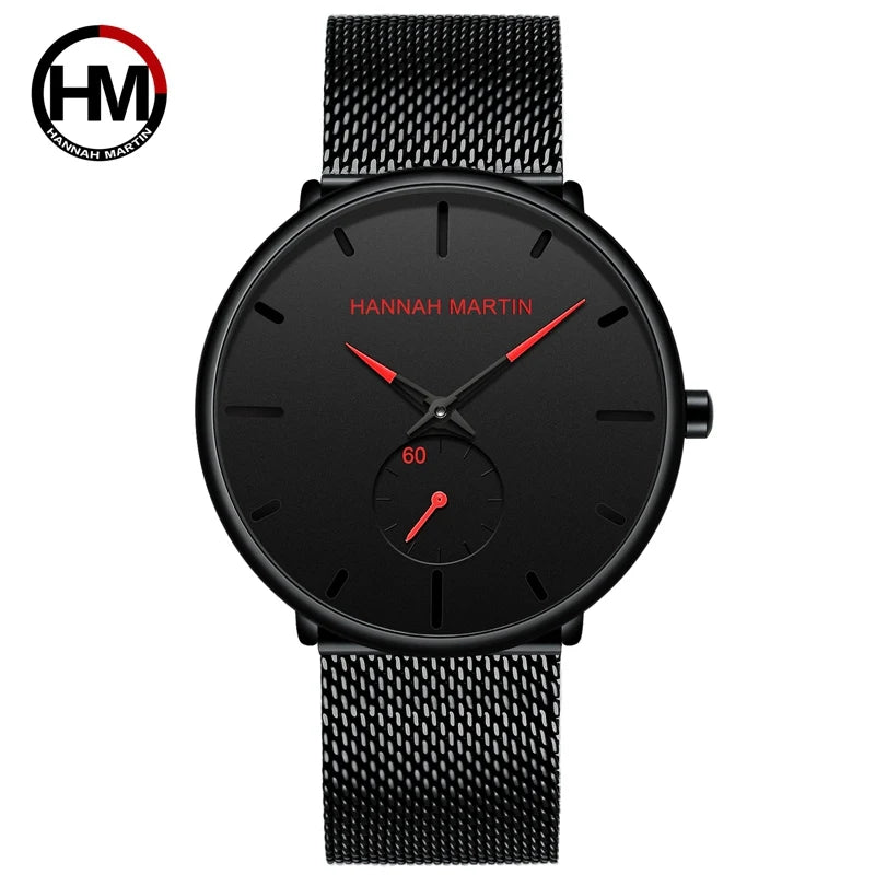 Waterproof Stainless Steel Mesh Quartz Men Watch