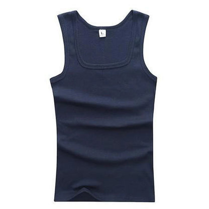 Plus Size Men Tank Tops Sleeveless Cotton Blend Vests