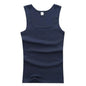 Plus Size Men Tank Tops Sleeveless Cotton Blend Vests