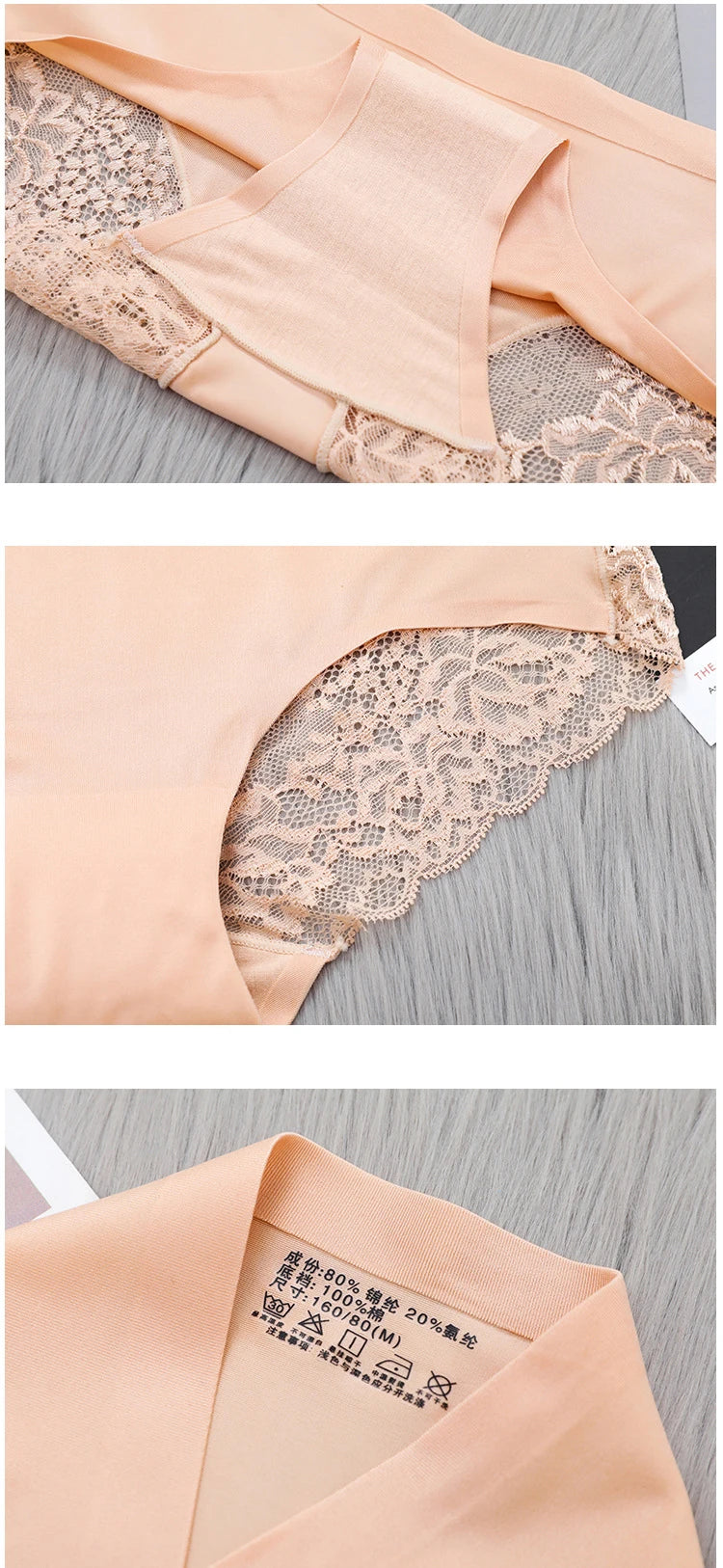 Lace Briefs Women Seamless Comfort Underwear Plus Size