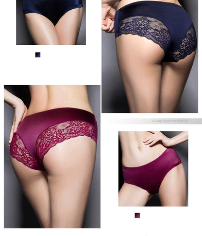 Lace Briefs Women Seamless Comfort Underwear Plus Size
