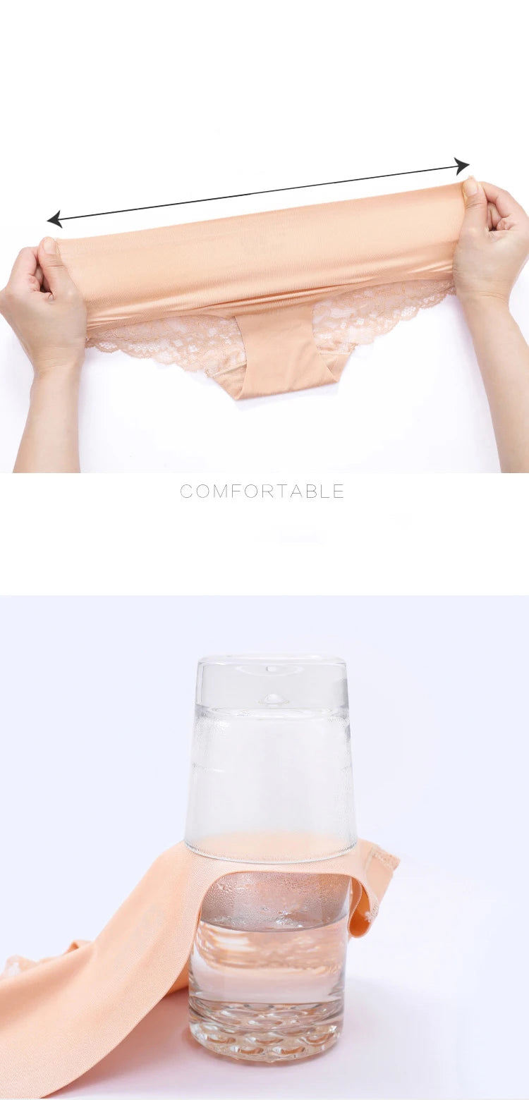 Lace Briefs Women Seamless Comfort Underwear Plus Size