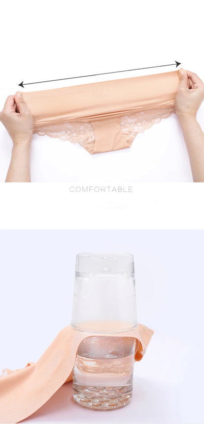 Lace Briefs Women Seamless Comfort Underwear Plus Size